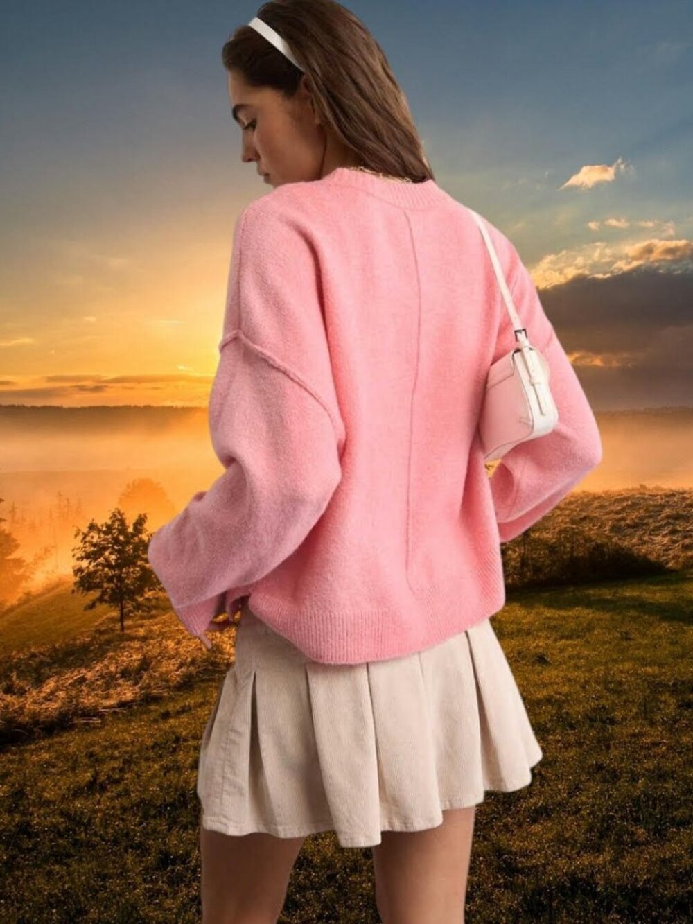 NEW!!! AMERICAN EAGLE PINK SO SOFT CREW NECK SWEATER - SIZE XL - Picture 5 of 7